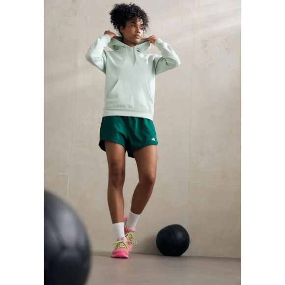 NWT Adidas Women's Essentials Small Logo Feel Cozy Hoodie in Mint Green Size M - Picture 2 of 16